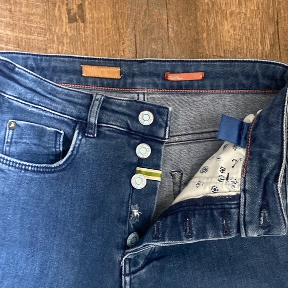 PILCRO HIGH RISE BUTTON FLY FLARE LEG *FLAWED* SZ 26 - Picture 4 of 9